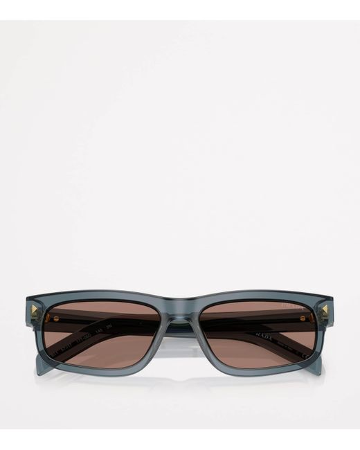 Prada Brown Acetate Pr B11S Sunglasses for men