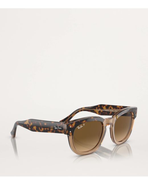 Ray-Ban Brown Propionate Mega Hawkeye Sunglasses
