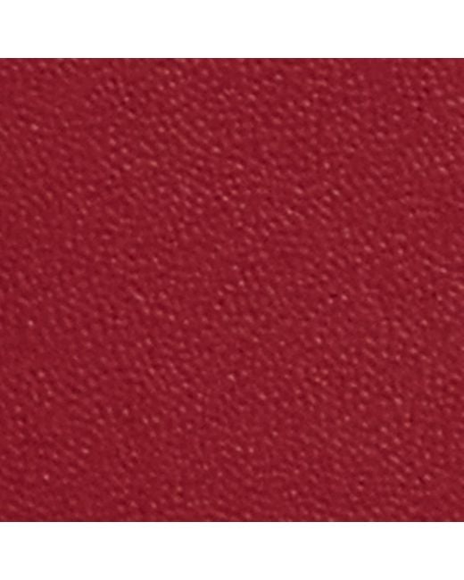 Comme des Garçons Red Large Leather Zipped Pouch for men