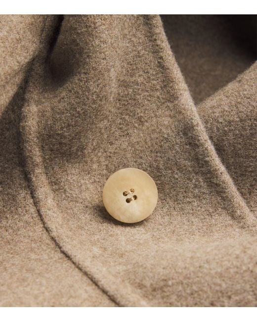 Fear Of God Natural Wool-Cashmere Asymmetic Overcoat for men