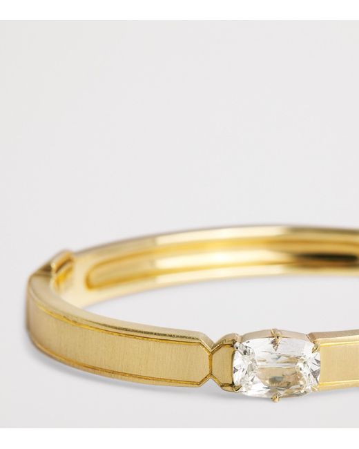 Jade Trau Natural Small And Diamond One Of A Kind Billie Bangle
