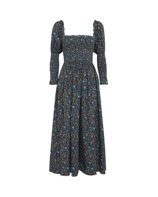 Doen Gray Cotton Bijou Maxi Dress