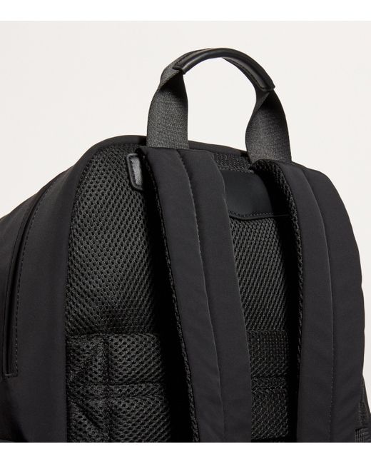 Emporio Armani Black Double-Compartment Backpack for men