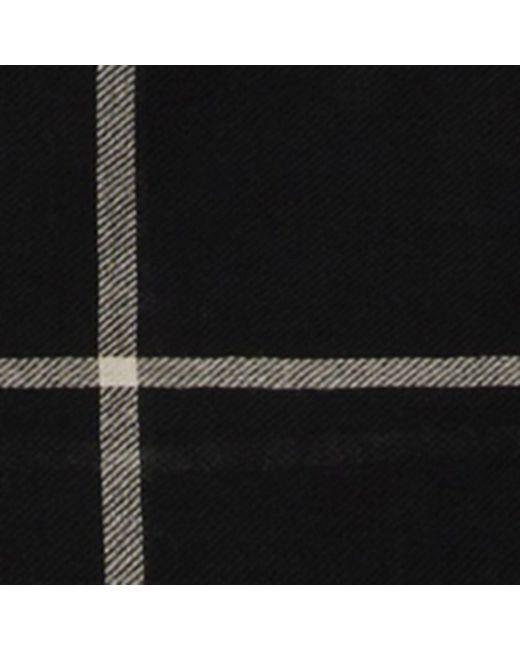 Burberry Black Wool Check Scarf