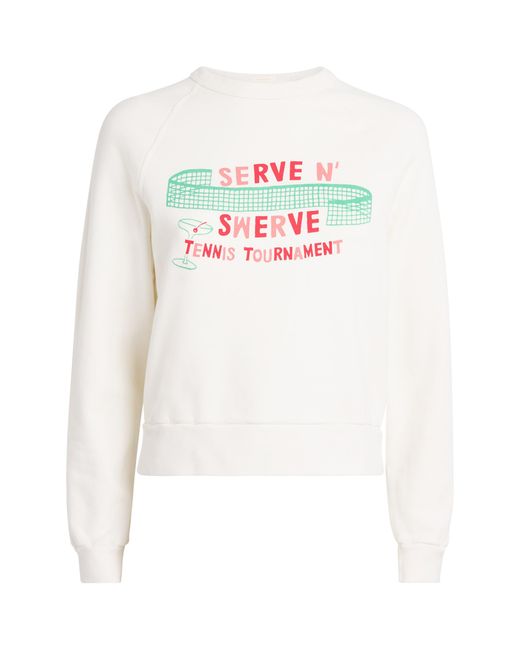 Mother White Cotton Itty Concert Sweater