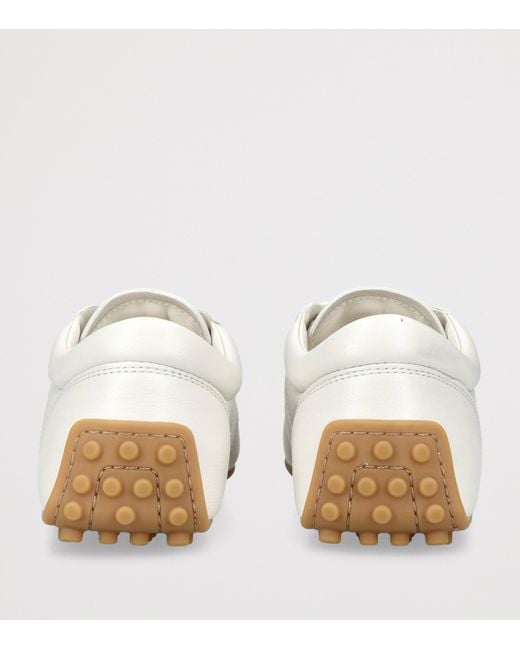 Tod's White Leather T-Marathon Sneakers