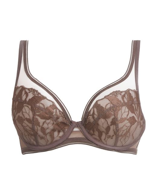 Maison Lejaby Brown Lace Sin Underwired Bra