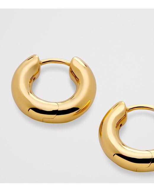 Monica Vinader Metallic Vermeil Huggie Hoop Earrings