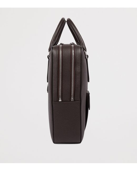 Smythson Black Large Calfskin Ludlow Briefcase for men