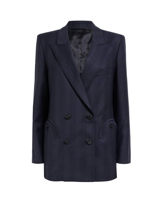 Blazé Milano Blue Virgin Wool Aramis Everynight Double-Breasted Blazer