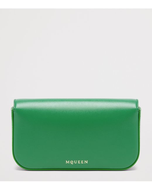 Alexander McQueen Green Small Skull Flower Cross-Body Bag