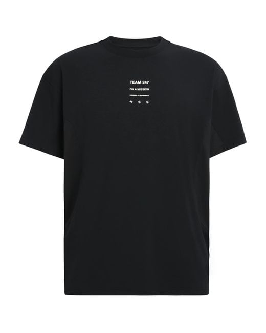 REPRESENT 247 Black Uprising Oversized T-Shirt for men