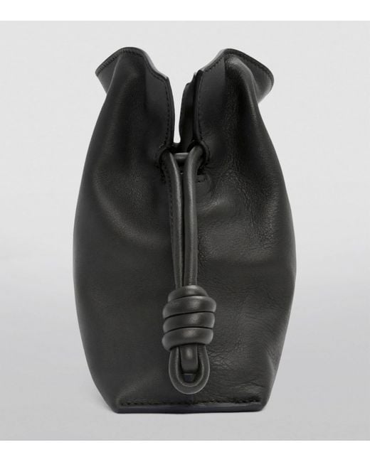 Loewe Black Mini Leather Flamenco Purse