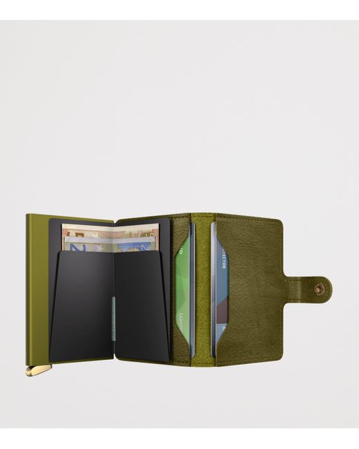 Secrid Green Basco Leather Miniwallet for men
