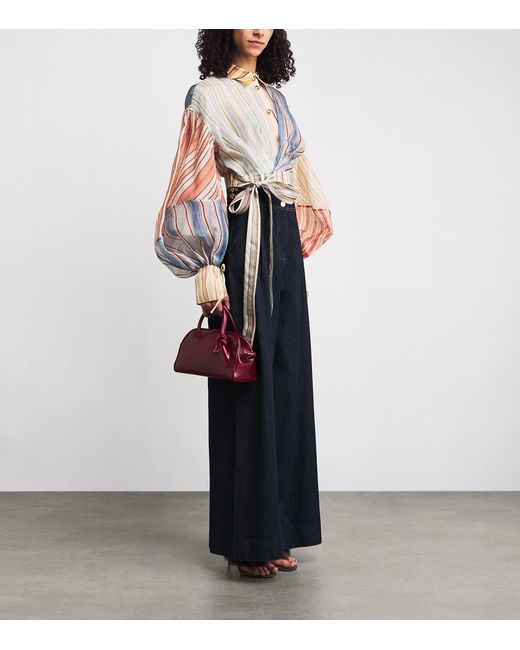 Zimmermann Multicolor Linen-Silk Rebellion Blouse