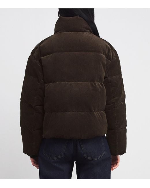 Polo Ralph Lauren Brown Stretch-Cotton Corduroy Puffer Jacket