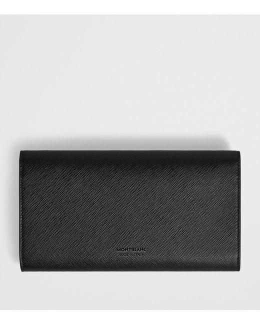 Montblanc Black Leather Sartorial Continental Wallet
