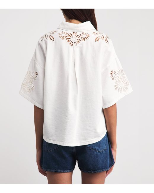 Rag & Bone White Lucy Denim Shirt