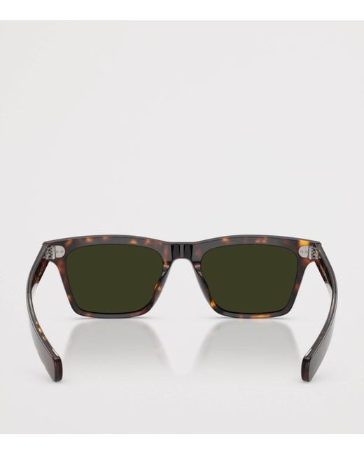 Oliver Peoples Green Acetate Maestro Pillow Sunglasses