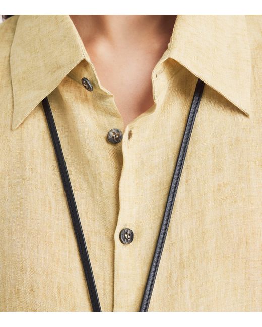Eskandar Natural Linen Relaxed Shirt