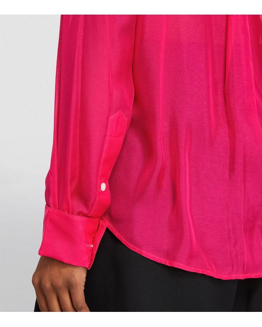 Helmut Lang Pink Silk Shirt