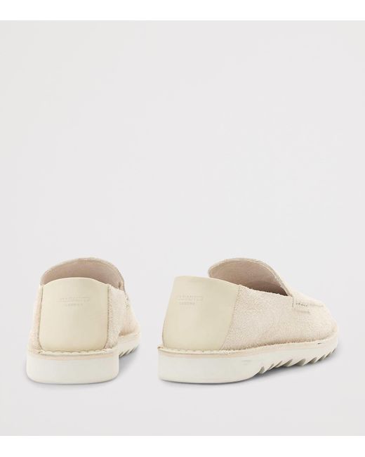 AllSaints Natural Suede Slix Loafers for men