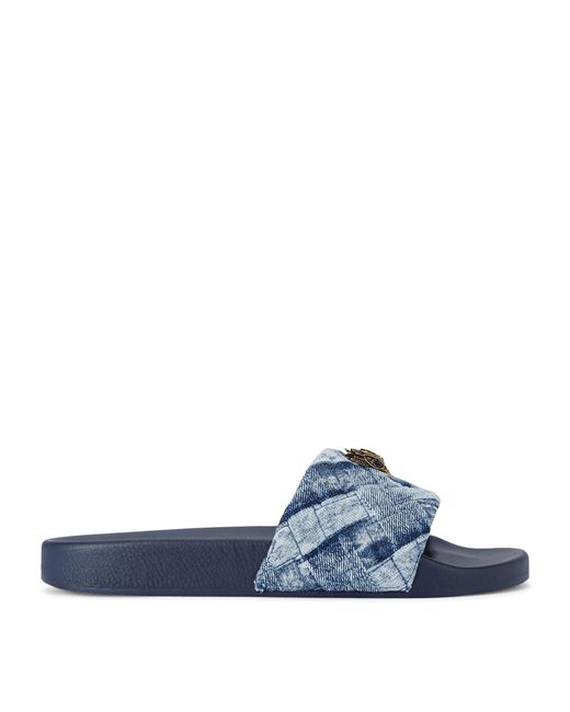 Kurt Geiger Blue Denim Meena Eagle Slides