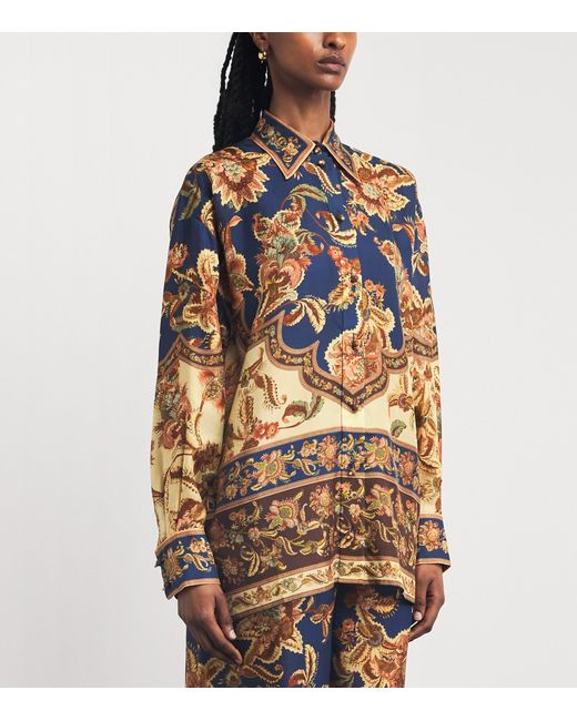 Zimmermann Multicolor Silk Printed Aster Shirt