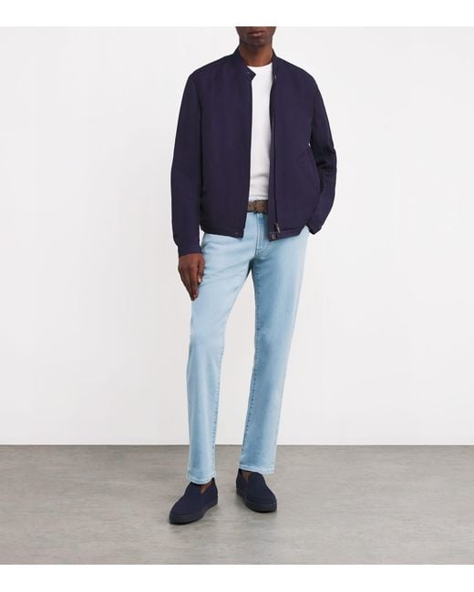 Giorgio Armani Blue Stretch-Cotton Slimjeans for men