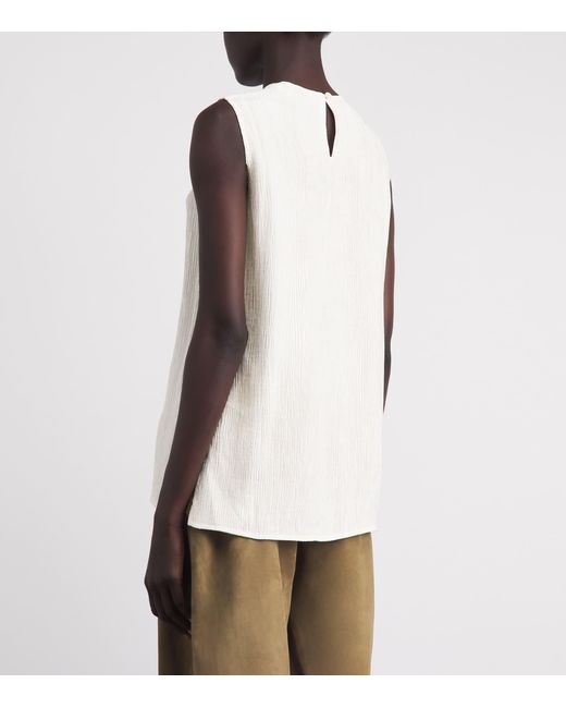 Anine Bing White Malia Tank Top
