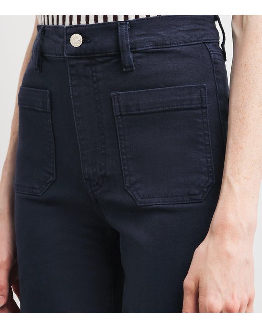 FRAME Blue The Anchor Wide-Leg Jeans