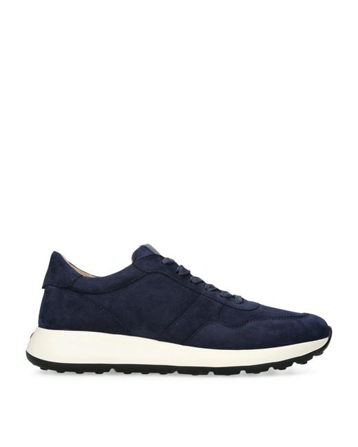 Tod's Blue Suede Allacciato 79K Sneakers for men