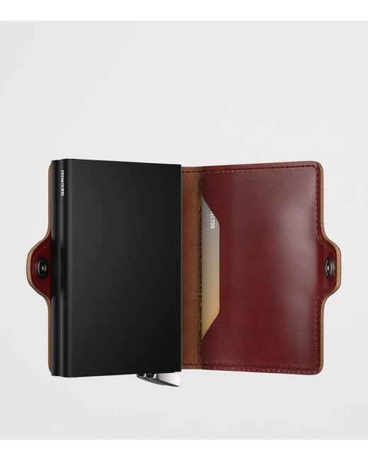 Secrid Purple Basco Leather Twinwallet for men