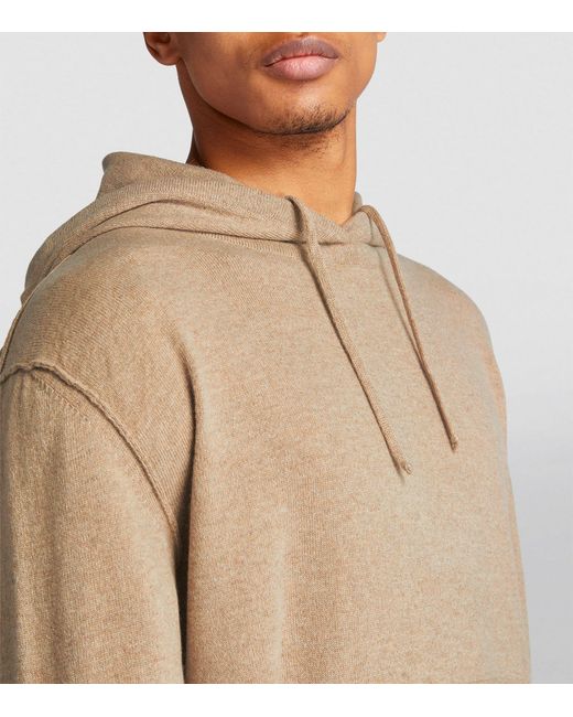 Maison Margiela Natural Wool-cashmere Hoodie for men