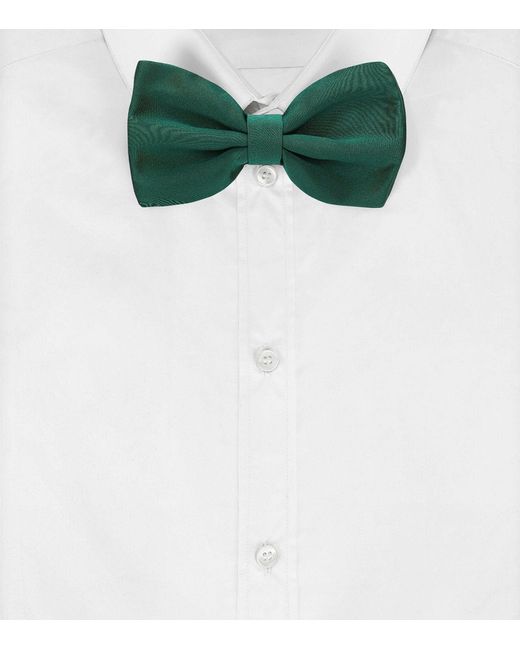 Dolce & Gabbana Green Silk Bow Tie for men