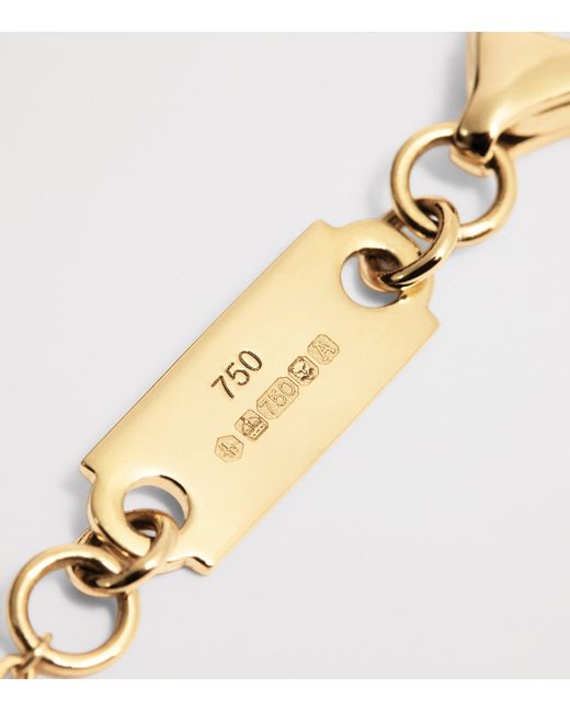 Harrods Metallic And Diamond Graduating Pendant Bracelet