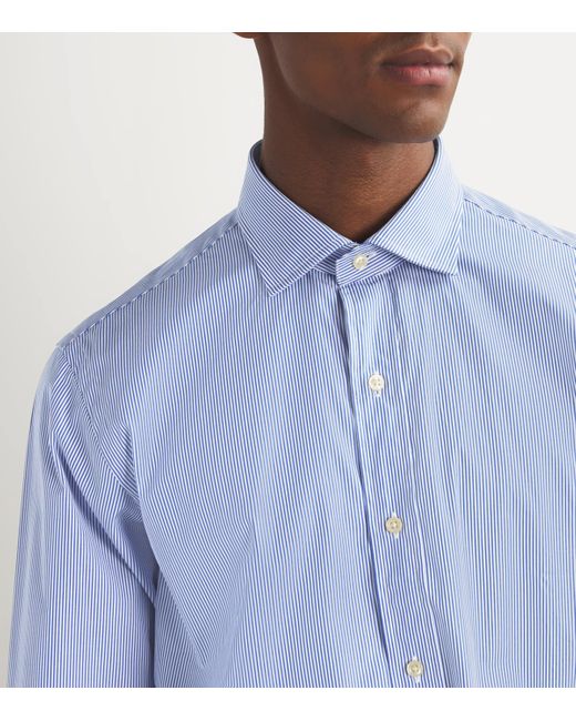 Polo Ralph Lauren Blue Cotton Custom Fit Shirt for men