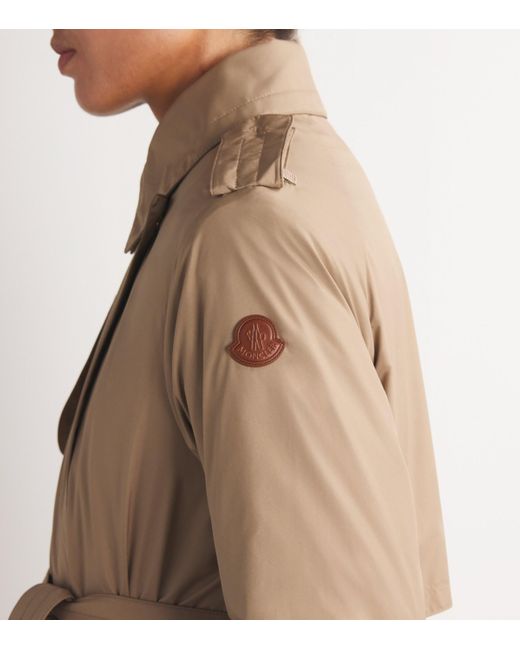 Moncler Natural Down Barbentane Trench Coat