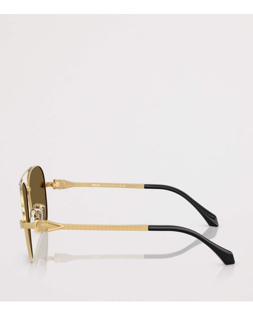Versace Natural Metal Ve2283 Aviator Sunglasses for men