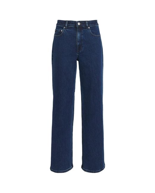 Theory Blue Straight Jeans