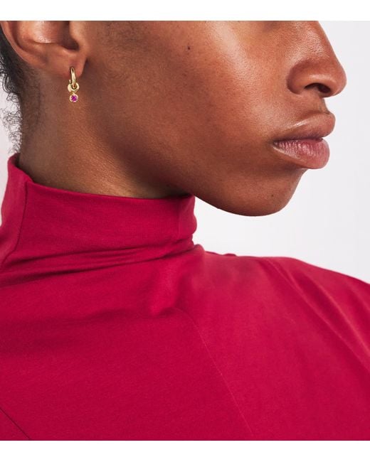 Spinelli Kilcollin Metallic And Sapphire Zahra Hoop Earrings