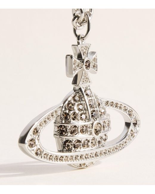 Vivienne Westwood Natural Mini Bas Relief Orb Pendant Necklace for men