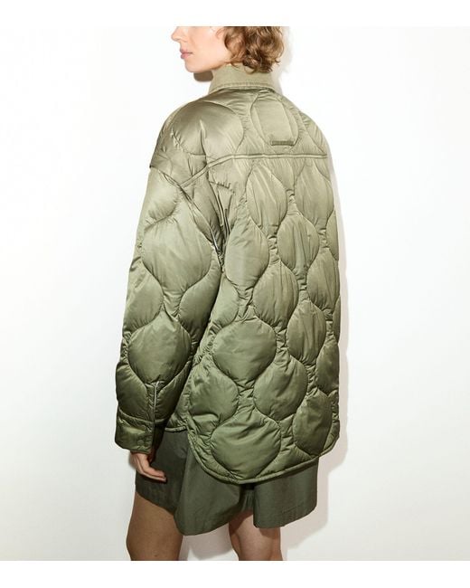 MAX&Co. Green Quilted Field Jacket