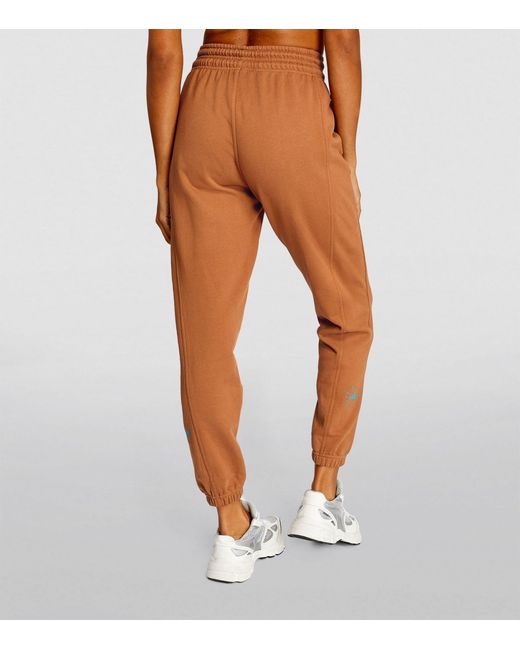 Adidas By Stella McCartney Orange Cotton-blend Sweatpants