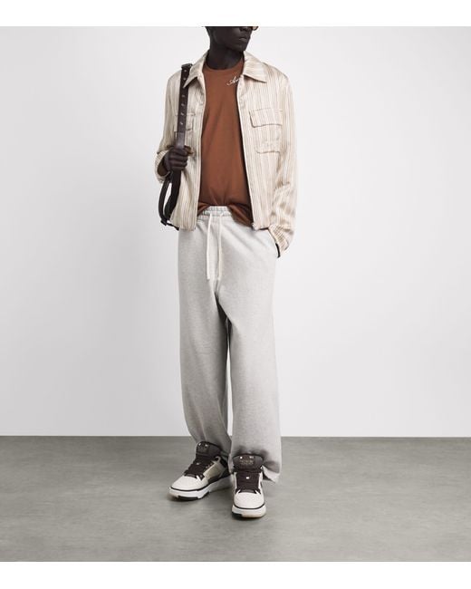 Amiri Brown Cotton Script T-Shirt for men