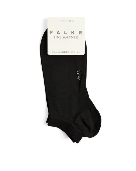 Falke Black Fine Softness Sneaker Socks