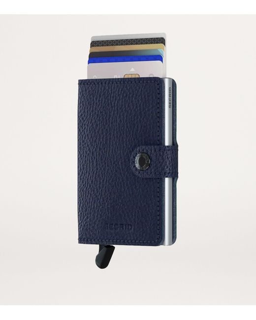 Secrid Blue Leather Mini Wallet
