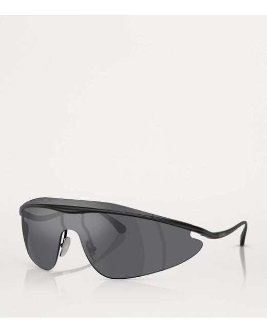 Ferrari Gray Metal Irregular Sunglasses