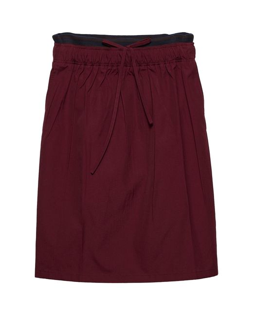 Prada Purple Drawstring Midi Skirt