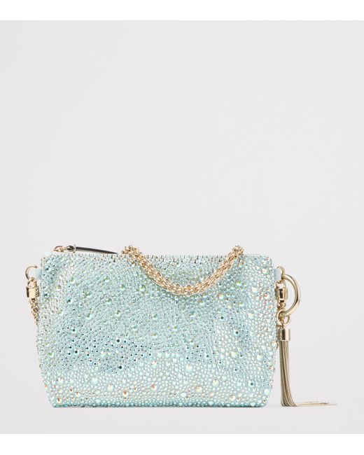 Jimmy Choo Multicolor Mini Crystal-Embellished Callie Clutch Bag